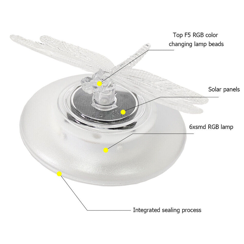 Solar RGB LED Swimming Pool Underwater Floating Lamp Garden Water Light (B)