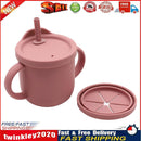 Portable Baby Silicone Cup BPA-Free Leakproof Storage Snack Bottle (Red) Newly