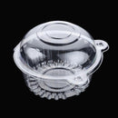 Disposable Cases Set Reusable Muffin Cup Cake Holders Boxes Plastic Cupcake