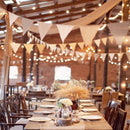 Garland Festival Celebration Flags Wedding Supplies Jute Banner Burlap Bunting
