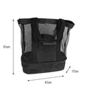 Thermal Insulation Beach Lunch Bag Net Women Handbag Double Layers Food Portable