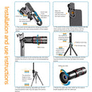 4 in 1 Camera Lens HD 28x Mobile Phone Lens Wide Angle Macro Lens for Smartphone