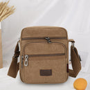 Casual Canvas Men Shoulder Messenger Bag Fashion Travel Zipper Crossbody Ba