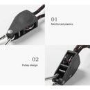 Tent Pulley Rope Buckle Fastener Windproof Adjustable Camping Buckles (L)