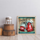 DIY Oil Paint by Numbers Coffee Time Hand Painted Acrylic Coloring Picture