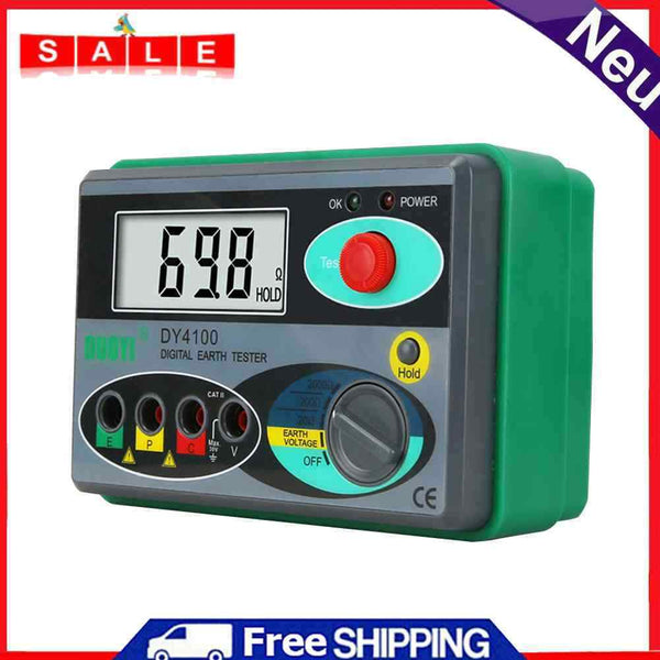 DY4100 Digital Megohmmeter Megger Meter Earth Ground Resistance Voltage Tester