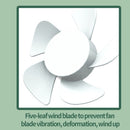 Telescopic Folding Fan Silent Summer Student Desktop Cooling Fan (White)
