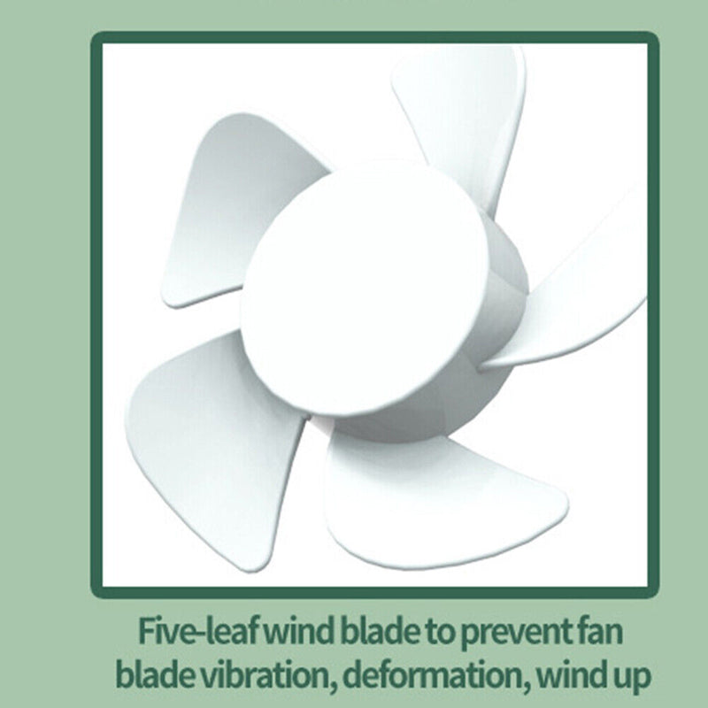 Telescopic Folding Fan Silent Summer Student Desktop Cooling Fan (White)