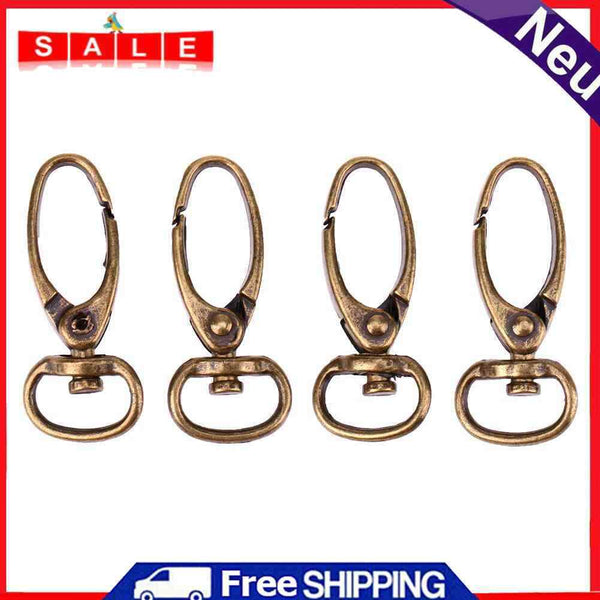 Metal Carabiner Lock Clips Key Hook Keychain Split Keychain