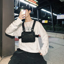 Hip Hop Vest Bag Men Women Oxford Cloth Waistcoat Streetwear Shoulder Belt