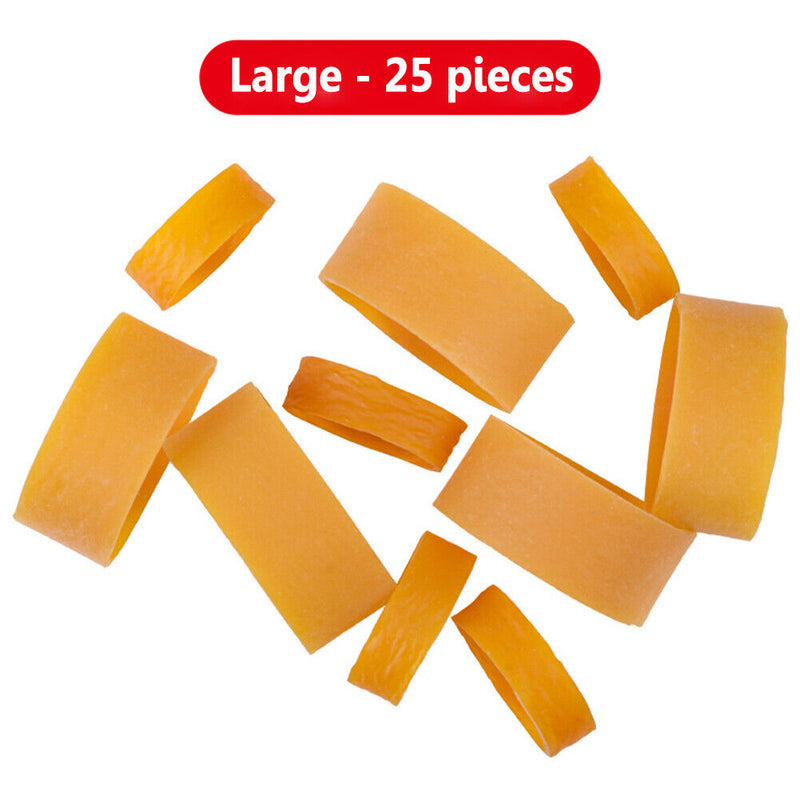 25x Sea Rod Spinning Fishing Reel Belt Leather Sleeve Wheel Rubber Band (L)