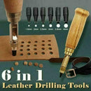 1X DIY Leather Punch Rotary Punch Belts Mute Rotary Craft Watch Punching J6Q1