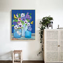 Flowers Butterflies Oil Paint By Numbers Kits DIY Handpainted on Canvas Art