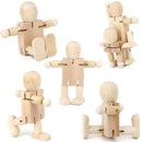 Decoration Graffiti Wooden Puppet Joint White Embryo Robot Deformation puppet