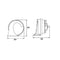 105dB Car Horn 12V for Trucks, Electric Double Snail Horns, for Train Vehicle