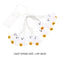#A 1.5m Decor Lights Lightweight 10LED ABS Festival Party Decor Halloween Orname