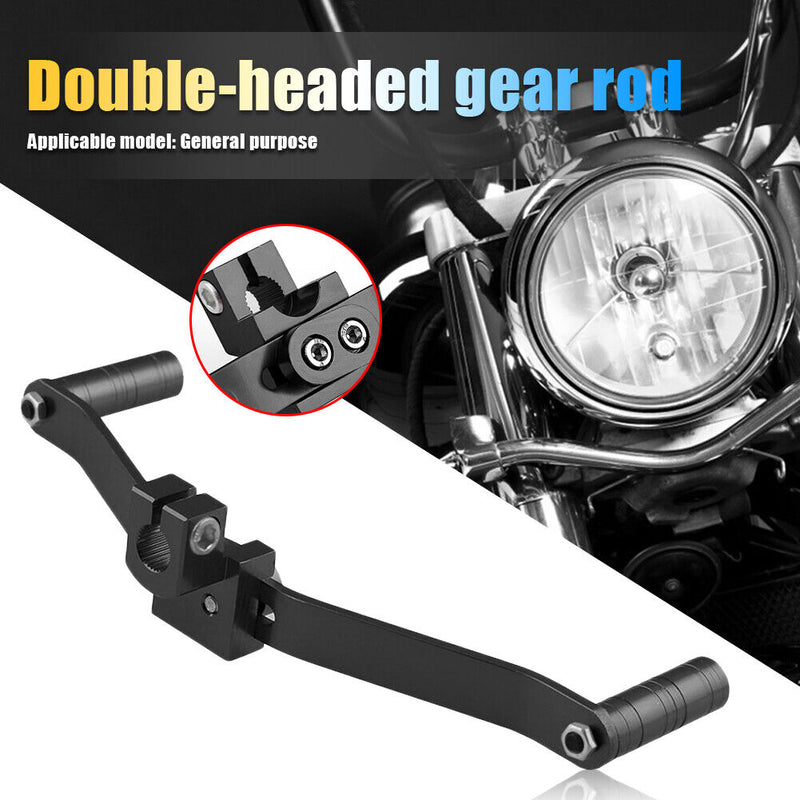MB-SK001 Double-head Motorcycle Gear Shift Lever Motorbike Shifter (Black) Newly