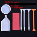 Plastic Tray 5D Diamond Painting Kits Cross Stitch Point Drill Pen Embroidery