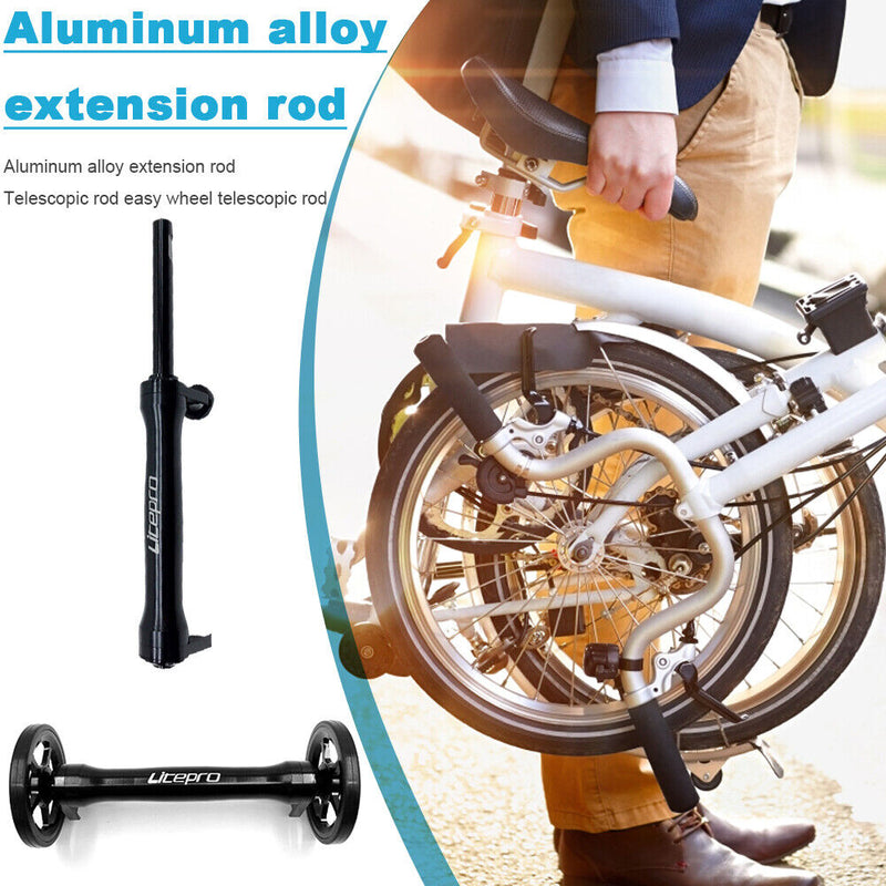LITEPRO Folding Bicycle Racks Extension Telescopic Rod for Brompton Easy Wheel