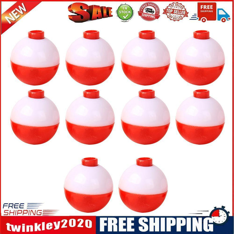 10x Fishing Bobber Set Plastic Round Float Buoy Outdoor Fishing Gear (38mm)