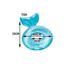 Inflatable Swimming Ring Adults Floating Swimming Circle (Blue Green 70) Newly