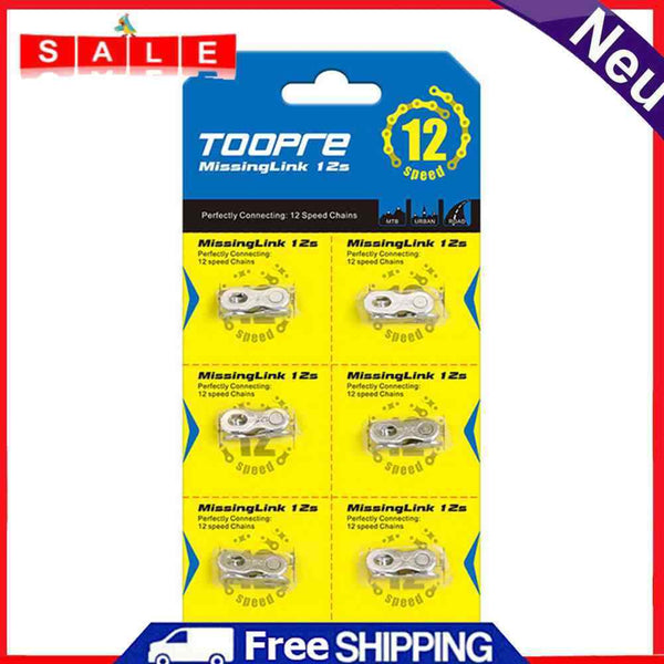 6 Pairs Carbon Steel Quick Master Links for Mountain Road Bike 6/7/8/9/10/11/12S