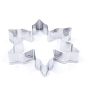 Fondant Cake Decor DIY Stainless Steel Snowflake Cookie Cutter Mold Biscuit