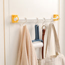 2pcs Adhesive Shower Curtain Rod Bracket Nail-Free Towel Pole Holder Supports