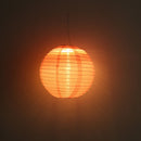8 inch LED Round Solar Lantern Waterproof Pendant for Garden Decor (Pink) Newly