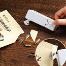 Mini Heat Bag Vacuum Heat Sealer for Plastic Bag Storage Food Snack (White)