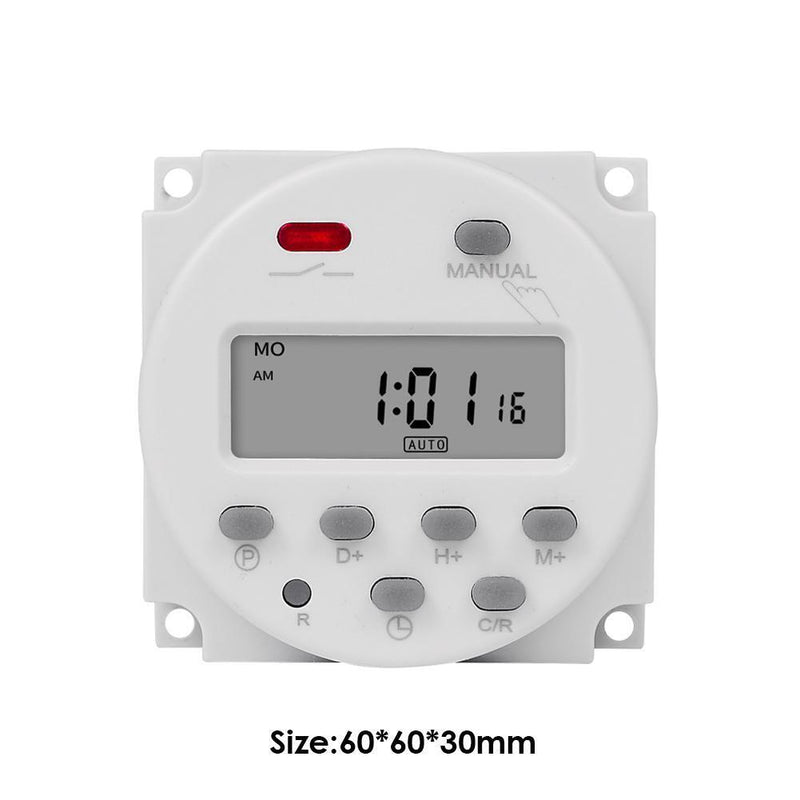 5X CN101A Digital Timer 7 Day Programmable Time Switch Controller Relay 12V