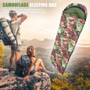 Outdoor Camping Envelope Sleeping Bags Print Sleeping Bag (Army Green Camo)