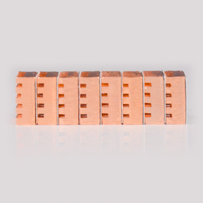 8pcs A8 Pure Copper Heatsink Cooler Heat Sink PC Graphics Card Memory Radia
