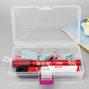 Small Transparent Plastic Storage Box Jewelry Parts Functional Boxes (Red Newly