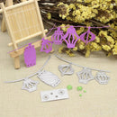 Snowvirtuos 3 Piece Conch Lantern Cutting Stamp Stencil Scrapbook Embossing