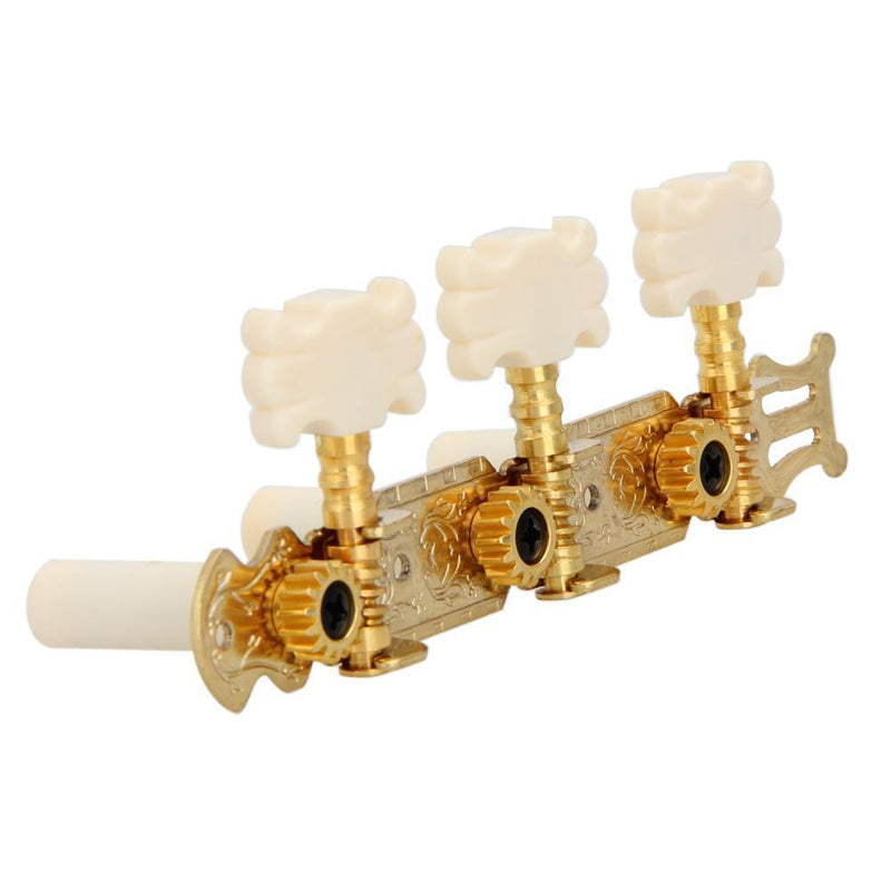 Classical Guitar String Button Three Connections Tuning Pegs