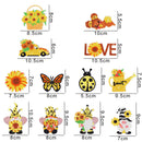 #A 10pcs Pendants Single Side 5D DIY Hanging Ornament Cartoon Christmas Decorati