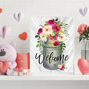 DIY Digital Picture Welcome Flowers Frameless Oil Painting By Number Handicraft