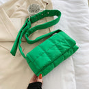 Women Nylon Cotton Soft Shoulder Bag Underarm Bag Flap Small Luxury Clutch Bag