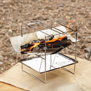 Outdoor Portable Ultra-Light Detachable Stainless Steel Folding Barbecue Grill