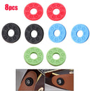 8x Electric Guitar Strap Locks Blocks Rubber Bass Guitar Anti Brief Strap Lock