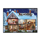 Full Cross Stitch Eco-cotton Thread 11CT Printed Snow House Still Life Craft Kit