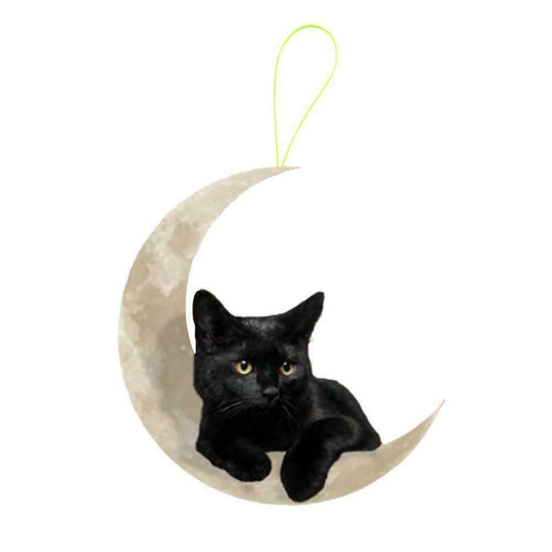 Car decoration small black cat pendant acrylic pendant car decoration