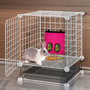 Small Animal Hanging Feeder Bag Guinea Pig Hamsters Hay Container (Pink) Newly