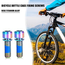 RISK 2pcs Bicycle Water Bottle Bolts Mountain Bike Air Pump Holder Fixed Scre