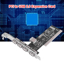 4 Ports USB PCI Controller Cards 480Mb/s PCI to USB 2.0 Expansion Card Newly