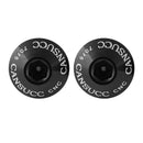 2pcs Aluminum Bicycle Water Bottle Cage Bolt Bottle Holder M5x10mm(Black)