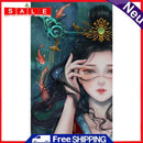 Full Embroidery DIY Canvas Stamped 11CT Cross Stitch Goldfish Fairy Kit Craft