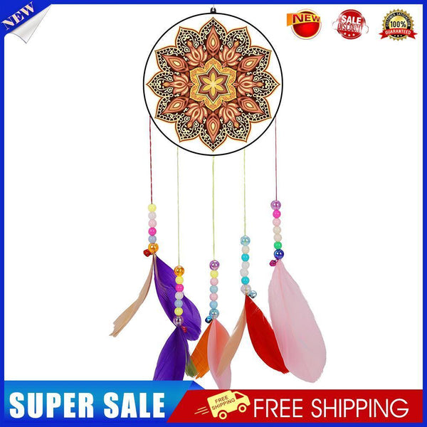 DIY Diamond Painting Acrylic Wind Chime Pendant Crafts Art Decor (Datura)
