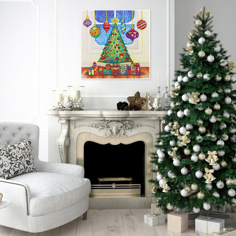 5D DIY Special Shaped Diamond Painting Christmas Tree Embroidery Craft Kits